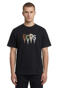 חולצת כתב צבעוני נוזל GCDS